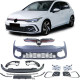 Body kit și tuning vizual Bară protecție sport cu grilă și proiectoare ceață LED pentru VW Golf 8 și GTI de la 19 | race-shop.ro