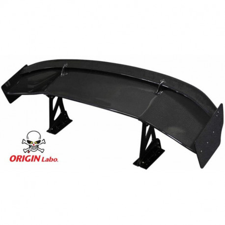 Body kit și tuning vizual Origin Labo Spoiler portbagaj universal din carbon "GT Double" (160 cm) | race-shop.ro