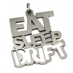 EAT SLEEP DRIFT breloc - oțel inoxidabil