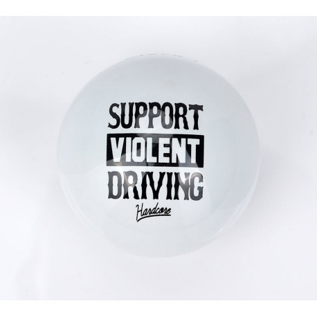 Nucă schimbător și frână de mână NRG nucă schimbător stil bilă cu greutate, HARDCORE albă | race-shop.ro