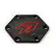 Adaptor volan Quick Release NRG plăcuță de anularea a claxonului (Săgeată) - Roșu | race-shop.ro