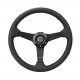 Volane sport NRG Sport volan cu 3 spițe, piele (350mm) - Negru | race-shop.ro
