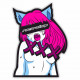 Autocolante Sticker race-shop Foxy girl | race-shop.ro