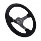 Volane sport Volan sport cu 3 spițe NRG, 350mm, piele întoarsă, adâncime 75mm, negru | race-shop.ro