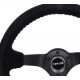 Volane sport NRG volan cu 3 spițe armat, velur (350mm), Negru | race-shop.ro