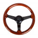 Volane sport Volan sport cu 3 spițe NRG, 350mm, lemn, adâncime 75mm, maro/negru | race-shop.ro