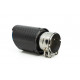 Ornament cu o ieșire Ornament tobă RACES CARBON 89mm, intrare 54mm - Lustruit | race-shop.ro