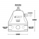 Regulatoare de presiune (FPR) Deatschwerks DWR1000iL Compact E85 regulator presiune combustibil | race-shop.ro