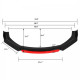 Body kit și tuning vizual RACES Prelungire bară față universală - Negru mat | race-shop.ro