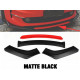 Body kit și tuning vizual RACES Prelungire bară față universală - Negru mat | race-shop.ro