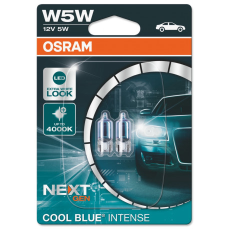 Becuri auto Osram becuri auto COOL BLUE INTENSE (NEXT GEN) W5W (2buc) | race-shop.ro