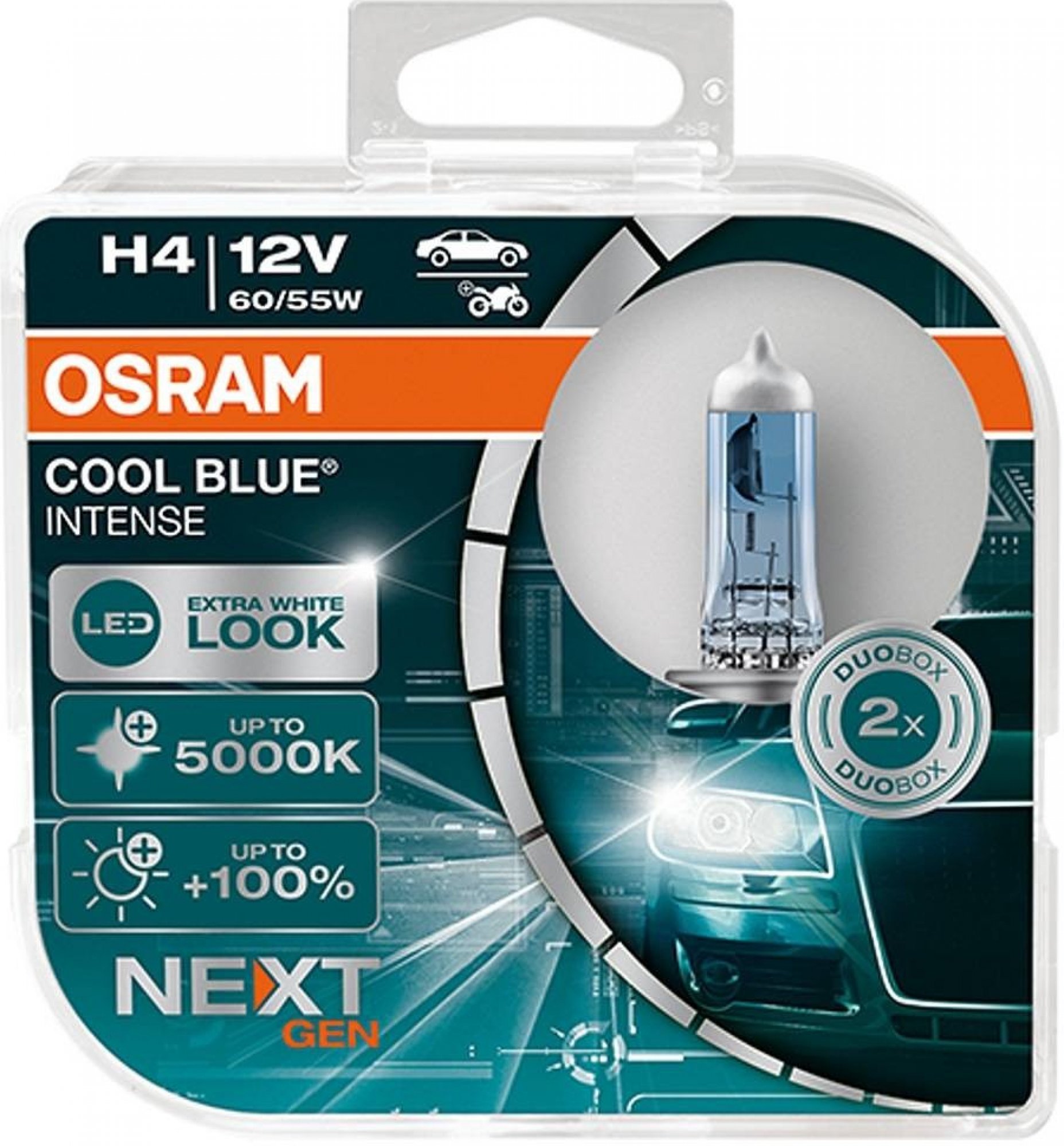 Staircase mirror burst Osram becuri auto cu halogen COOL BLUE INTENSE (NEXT GEN) H4 (2buc) |  race-shop.ro
