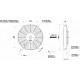 Ventilatoare 12V Ventilator electric universal SPAL 225m - suflare, 12V | race-shop.ro