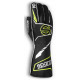 Mănuși de curse Sparco FUTURA cu FIA (cusături exterioare) negru/galben