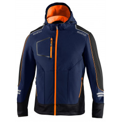 Jachetă SPARCO TECH SOFT-SHELL TW albastru/portocaliu