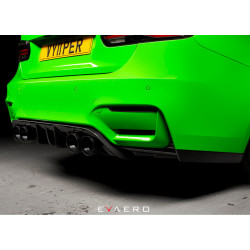 EVAERO difuzor din carbon bara spate cu splitere laterale BMW M3 F80