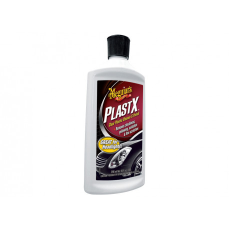 Corecție vopsea Meguiars PlastX - polish pentru materiale plastice transparente, 296 ml | race-shop.ro