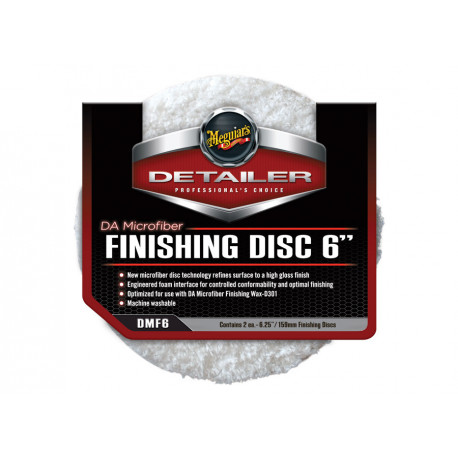 Accesorii Meguiars DA Microfiber Finishing Disc 6" - Disc de finisare din microfibră, 6" (2 bucăți) | race-shop.ro