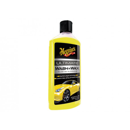 Spălare Meguiars Ultimate Wash &amp; Wax - șampon auto de lux, cel mai concentrat șampon auto cu carnauba și polimeri, 473 ml | race-shop.ro