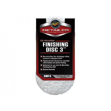 Accesorii Meguiars DA Microfiber Finishing Disc 3" - disc de finisare din microfibră, 3 inch (2 bucăți) | race-shop.ro