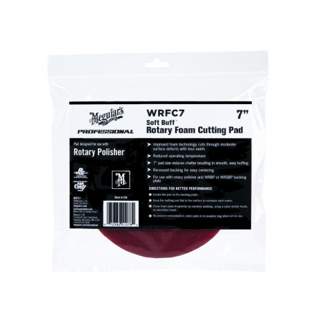 Accesorii Meguiars Soft Buff Rotary Foam Cutting Disc 7" / 175 mm - Disc de corecție pentru polizorul rotativ (dur), 7 inch | race-shop.ro