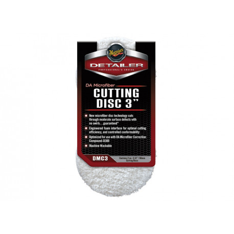 Accesorii Meguiars DA Microfiber Cutting Disc 3" - Disc de lustruit din microfibră, 3 inchi (2 bucăți) | race-shop.ro