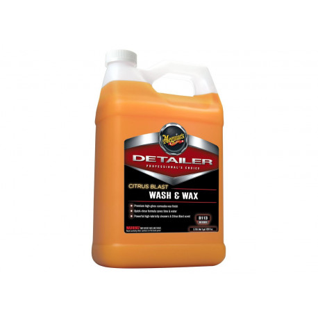 Spălare Meguiars Citrus Blast Wash & Wax - sampon profesional auto cu ceara si parfum de citrice, 3,79 l | race-shop.ro