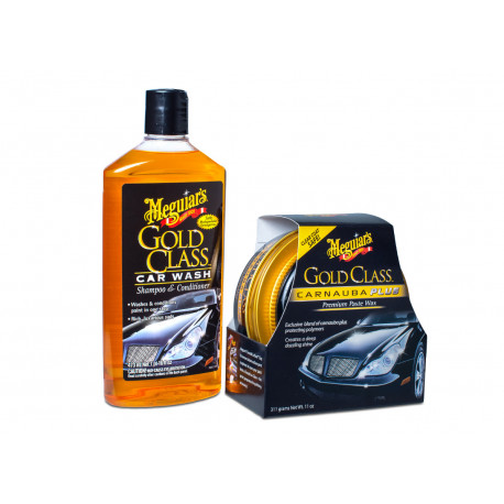 Kituri detailing Meguiars Gold Class Wash & Wax Kit - set de bază de produse cosmetice auto pentru spălare și protecție vopsea | race-shop.ro