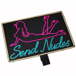 Panou cu LED "Send Nudes"