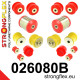 Passat B5 FWD (96-05) STRONGFLEX - 026080B: Kit de bucșe punte față | race-shop.ro