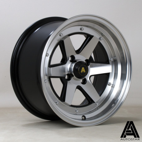 Jante aliaj Autostar Jantă Autostar Magic 15X8 4X100 67,1 ET20, Black | race-shop.ro