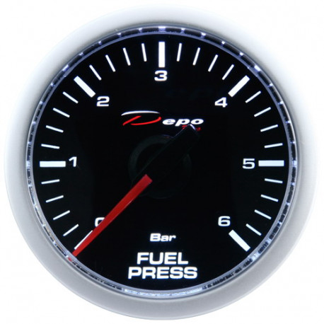 DEPO Night Glow 52mm Ceas indicator presiune combustibil DEPO Racing - Seria Night glow | race-shop.ro