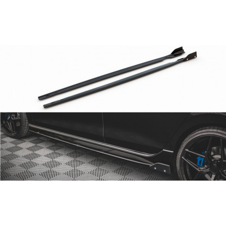 Body kit și tuning vizual Prelungire praguri V.2 + flapsuri Volkswagen Golf R Mk8 | race-shop.ro