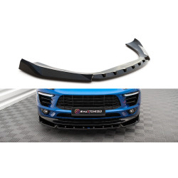 MAXTON DESIGN prelungire bară față pentru Porsche Macan Mk1, negru lucios, V2
