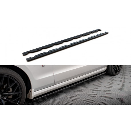 Body kit și tuning vizual MAXTON DESIGN prelungiri praguri pentru Ford Mustang Mk5 Facelift, negru lucios | race-shop.ro