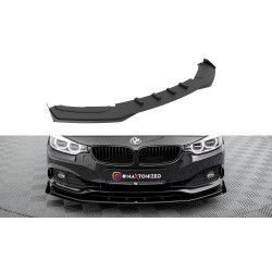 MAXTON DESIGN Street Pro prelungire bară față + flapsuri pentru BMW 4 Gran Coupe F36, negru