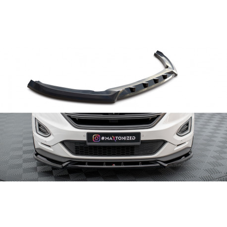 Body kit și tuning vizual MAXTON DESIGN prelungire bară față pentru Ford Edge Sport Mk2, negru lucios | race-shop.ro