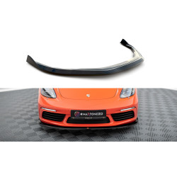 MAXTON DESIGN prelungire bară față pentru Porsche 718 Cayman 982c, negru lucios, V2