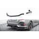 Body kit și tuning vizual MAXTON DESIGN prelungire centrală bară spate + flapsuri pentru Honda Civic Sport Mk 10 Facelift, negru lucios | race-shop.ro