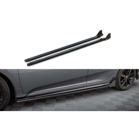 Body kit și tuning vizual Prelungire praguri + flapsuri Honda Civic Sport Mk 10 | race-shop.ro