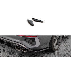 MAXTON DESIGN prelungiri laterale bară spate pentru Audi S3 Sedan 8Y, negru lucios, V2