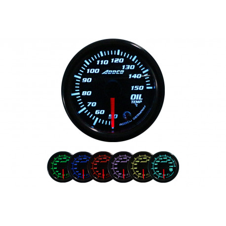 ADDCO 52mm, 7 Culori Ceas indicator ADDCO, temperatura uleiului, 7 culori | race-shop.ro