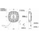 Ventilatoare 12V Ventilator electric universal SPAL 167mm - aspirare, 12V | race-shop.ro