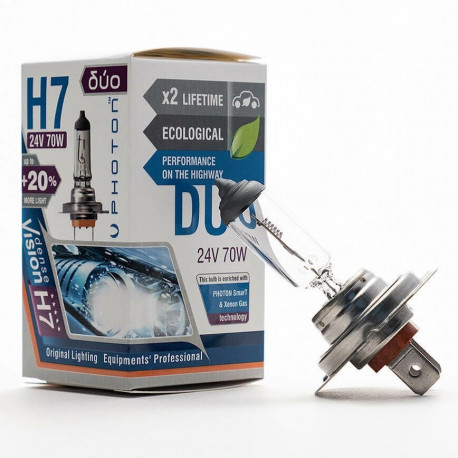 Becuri auto PHOTON XTREME VISION H7 becuri auto halogen 24V 70W PX26d +150% (1buc) | race-shop.ro