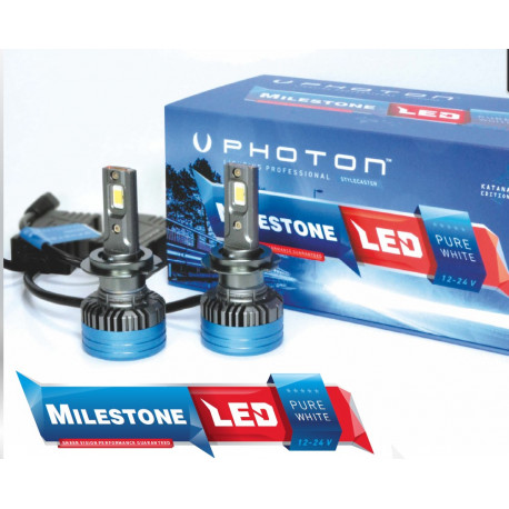 Becuri auto PHOTON MILESTONE H8/H9/H11/H16 becuri LED 12-24V 35W PGJ19 (2buc) | race-shop.ro