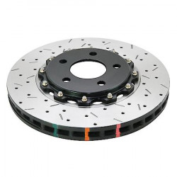 DBA 5000 series Crossed Drilled & Slotted Disc de frână în 2 piese, cu clopot anodizat negru DBA52020BLKXS (2 buc)