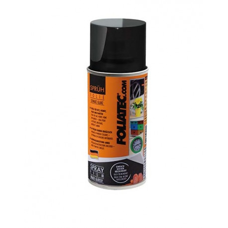 Spray și folie auto Kit vopsea cauciucată neagră FOLIATEC BLACK GLOSSY 150ml | race-shop.ro