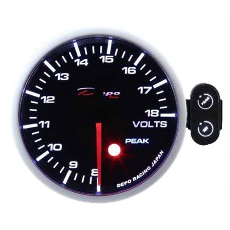 Ceasuri bord DEPO PK 52mm Ceas indicator programabil încărcare baterie DEPO Racing | race-shop.ro