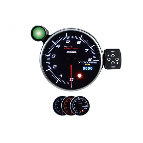Ceasuri peste 80mm Ceas indicator programabil RPM dual view DEPO Racing 115mm - diesel | race-shop.ro