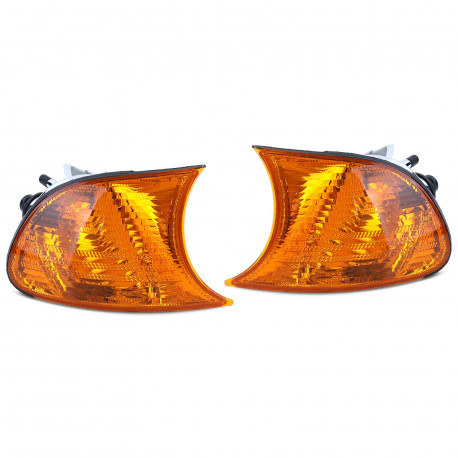Iluminare auto Indicatoare de direcție portocalii pereche pentru BMW 3 Series Coupe Convertible E46 99-01 | race-shop.ro